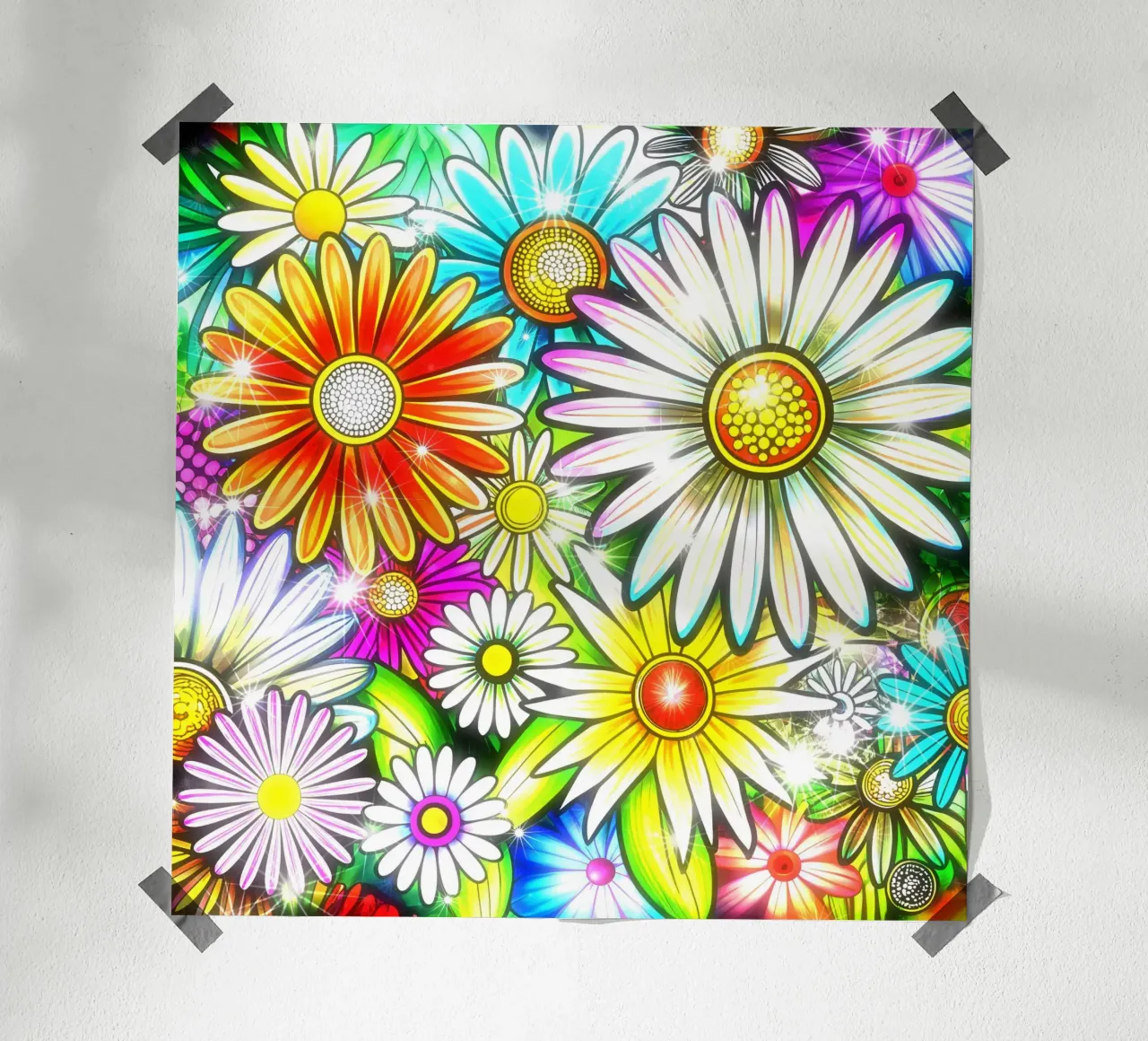 Daisy Disco Bloom hahnemühle by Botanical Pattern House