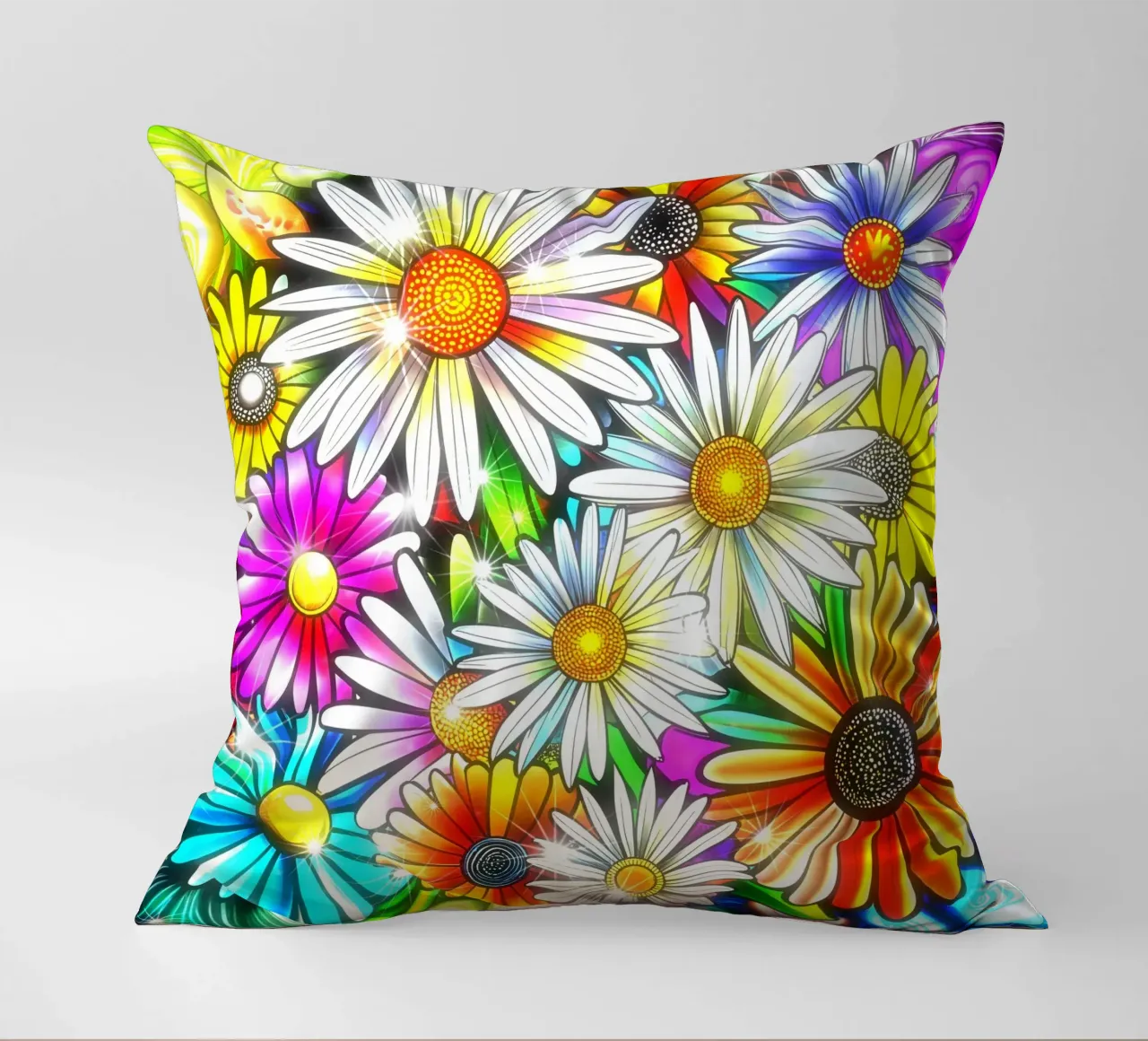 Daisy Disco Bloom cuscino da Botanical Pattern House