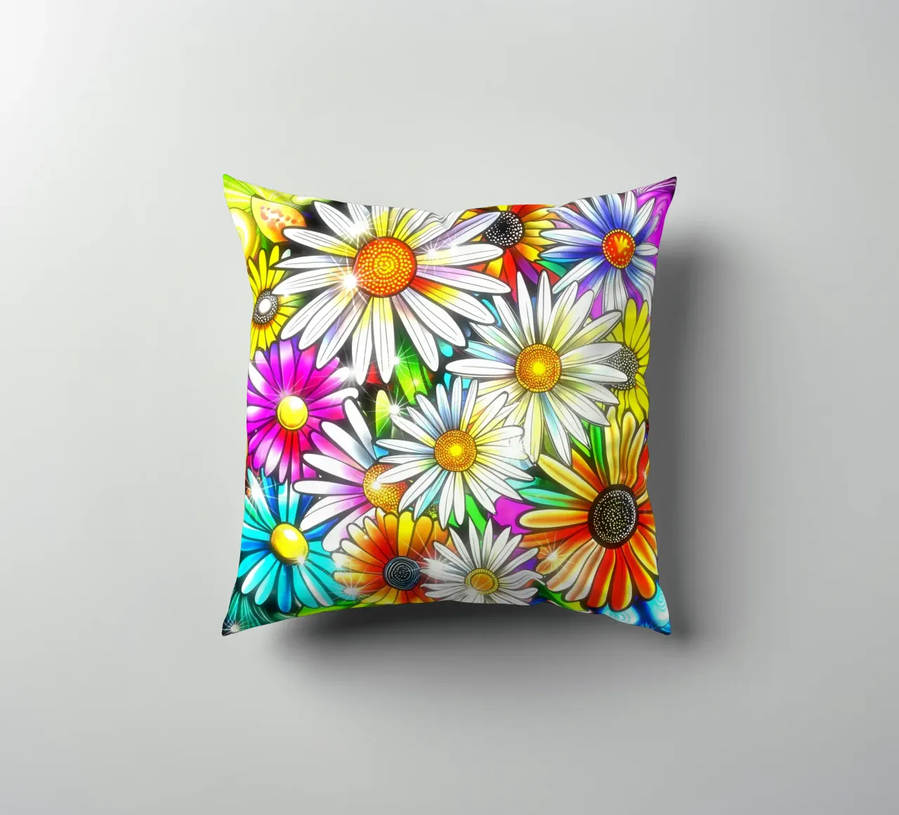 Daisy Disco Bloom cuscino da Botanical Pattern House