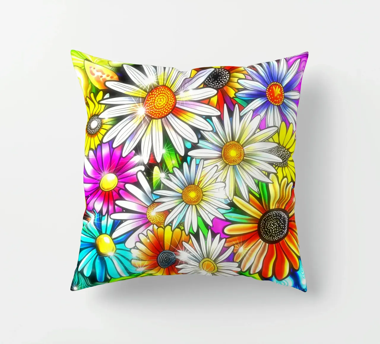 Daisy Disco Bloom cuscino da Botanical Pattern House