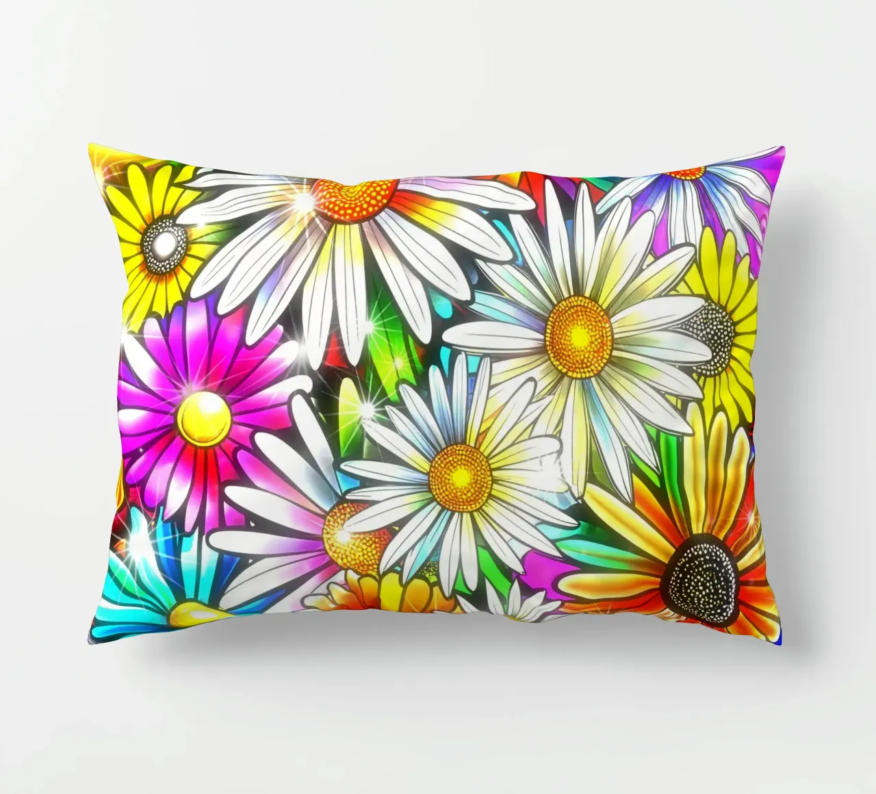 Daisy Disco Bloom cuscino da Botanical Pattern House