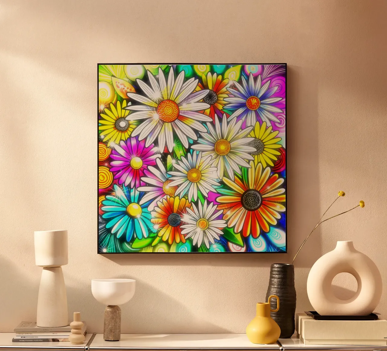 Daisy Disco Bloom plexiglass da Botanical Pattern House