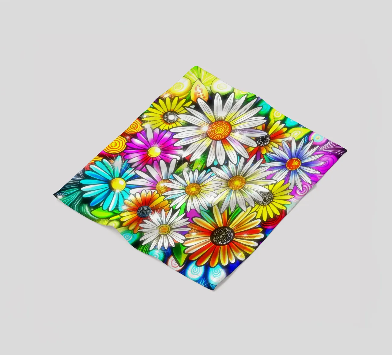 Daisy Disco Bloom coperta in pile da Botanical Pattern House