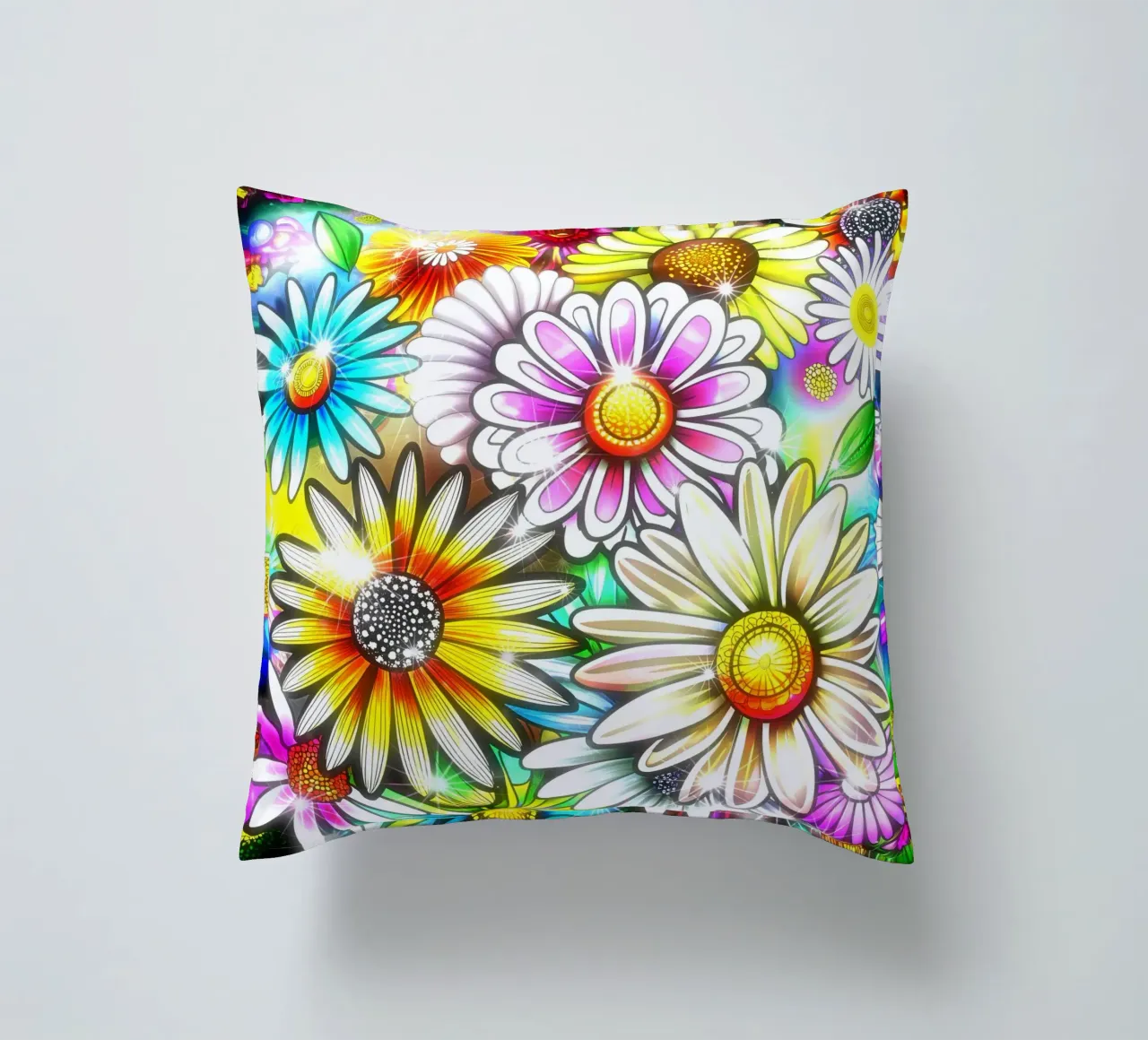 Daisy Disco Bloom cuscino da Botanical Pattern House