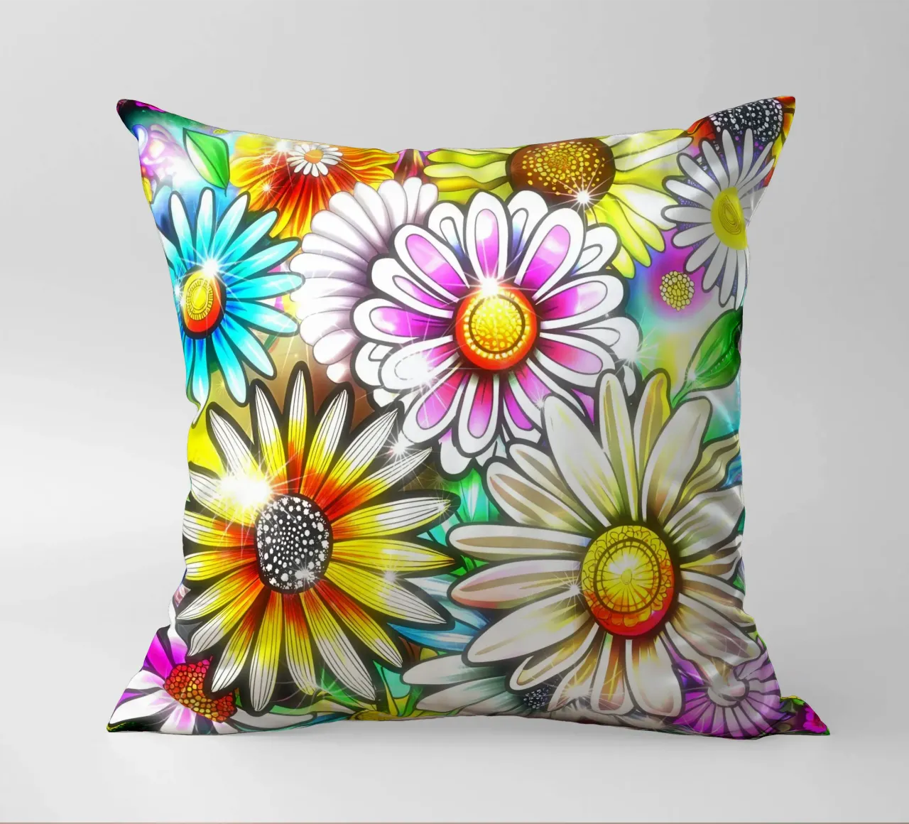 Daisy Disco Bloom cuscino da Botanical Pattern House