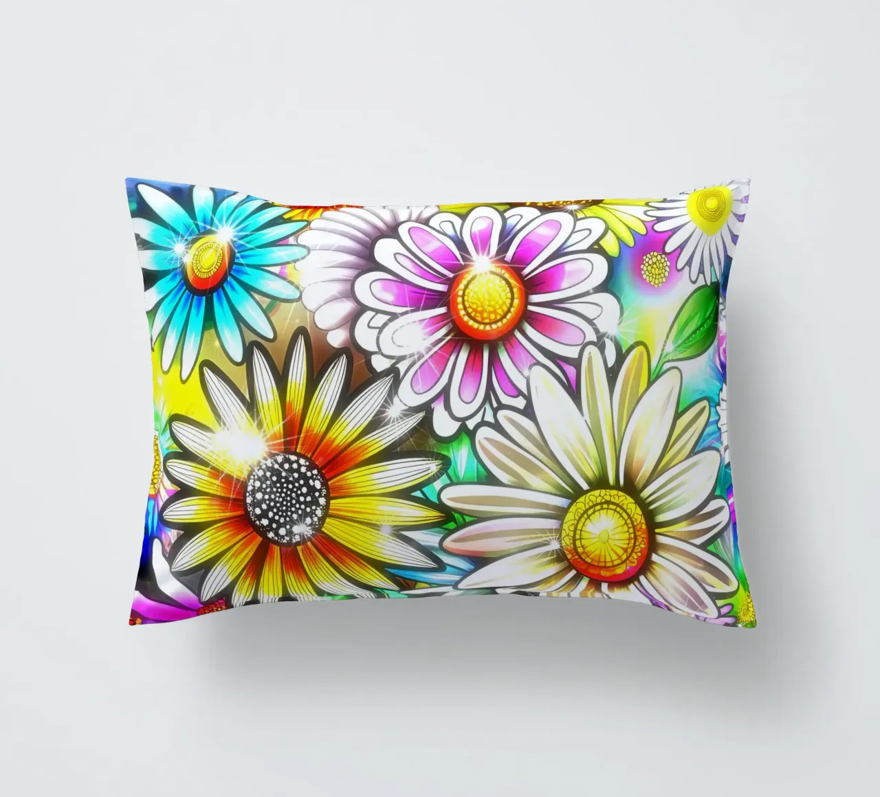 Daisy Disco Bloom cuscino da Botanical Pattern House