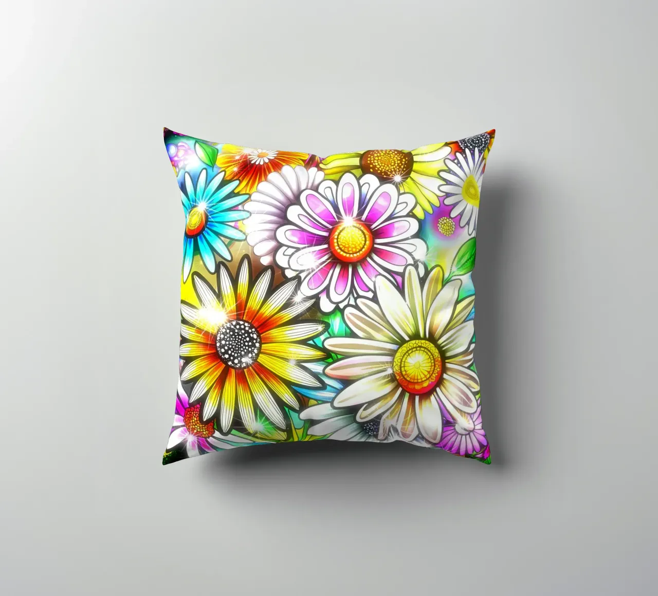 Daisy Disco Bloom cuscino da Botanical Pattern House