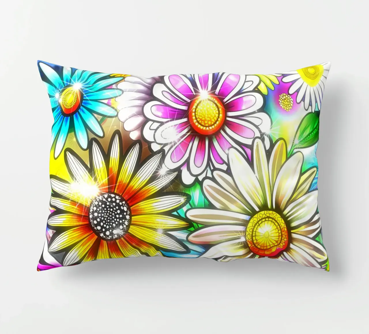 Daisy Disco Bloom cuscino da Botanical Pattern House