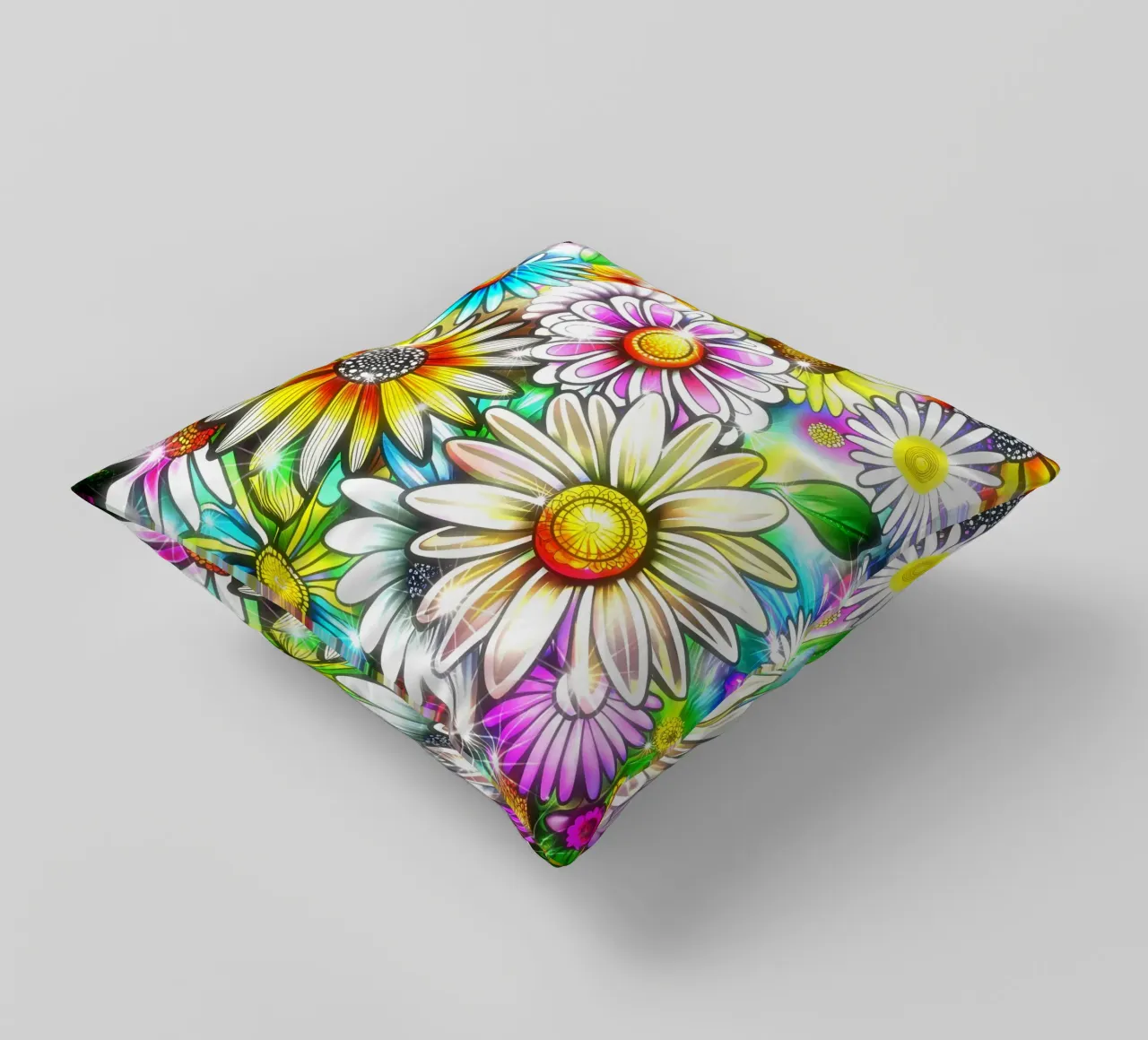 Daisy Disco Bloom cuscino da Botanical Pattern House