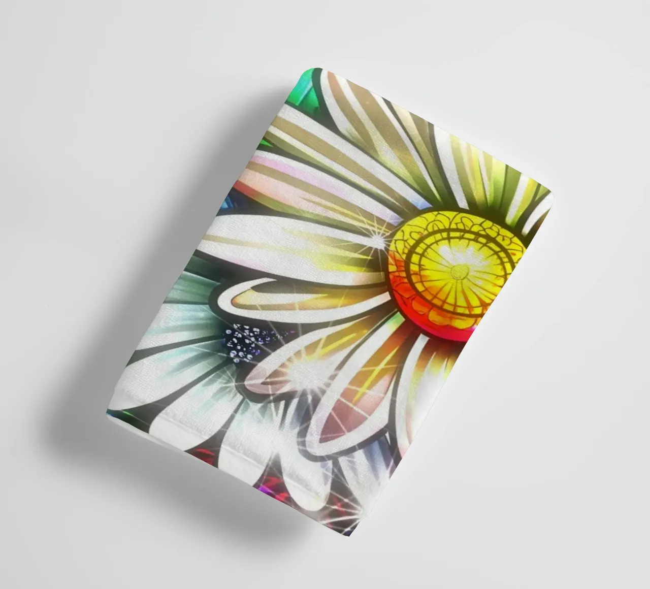 Daisy Disco Bloom asciugamano da bagno da Botanical Pattern House