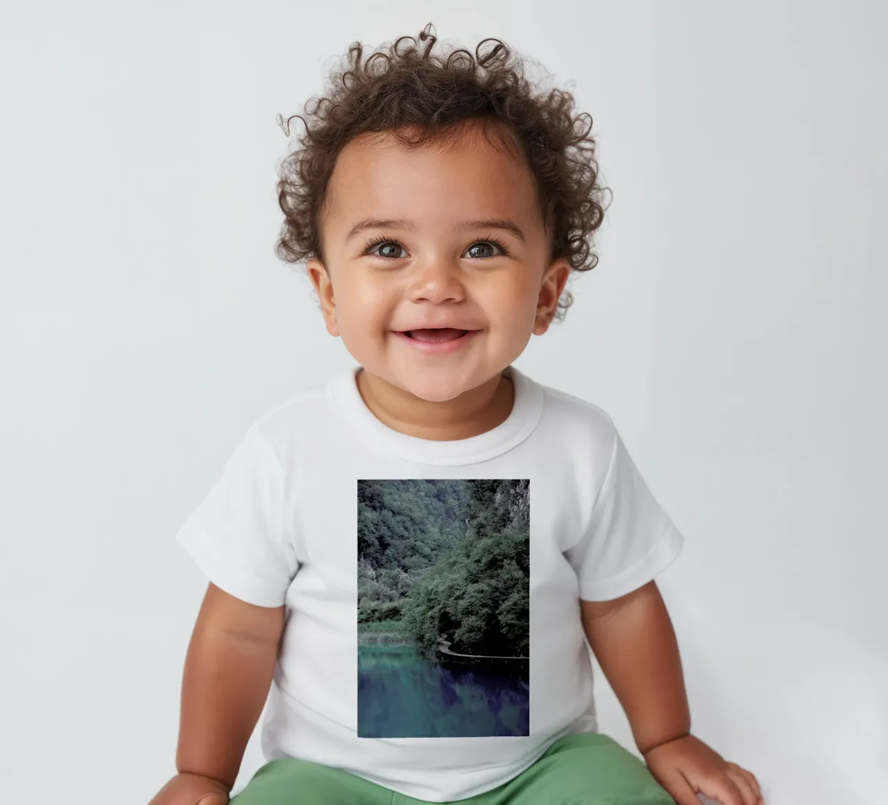 The Path under Trees baby t-shirt by Studio Nahili