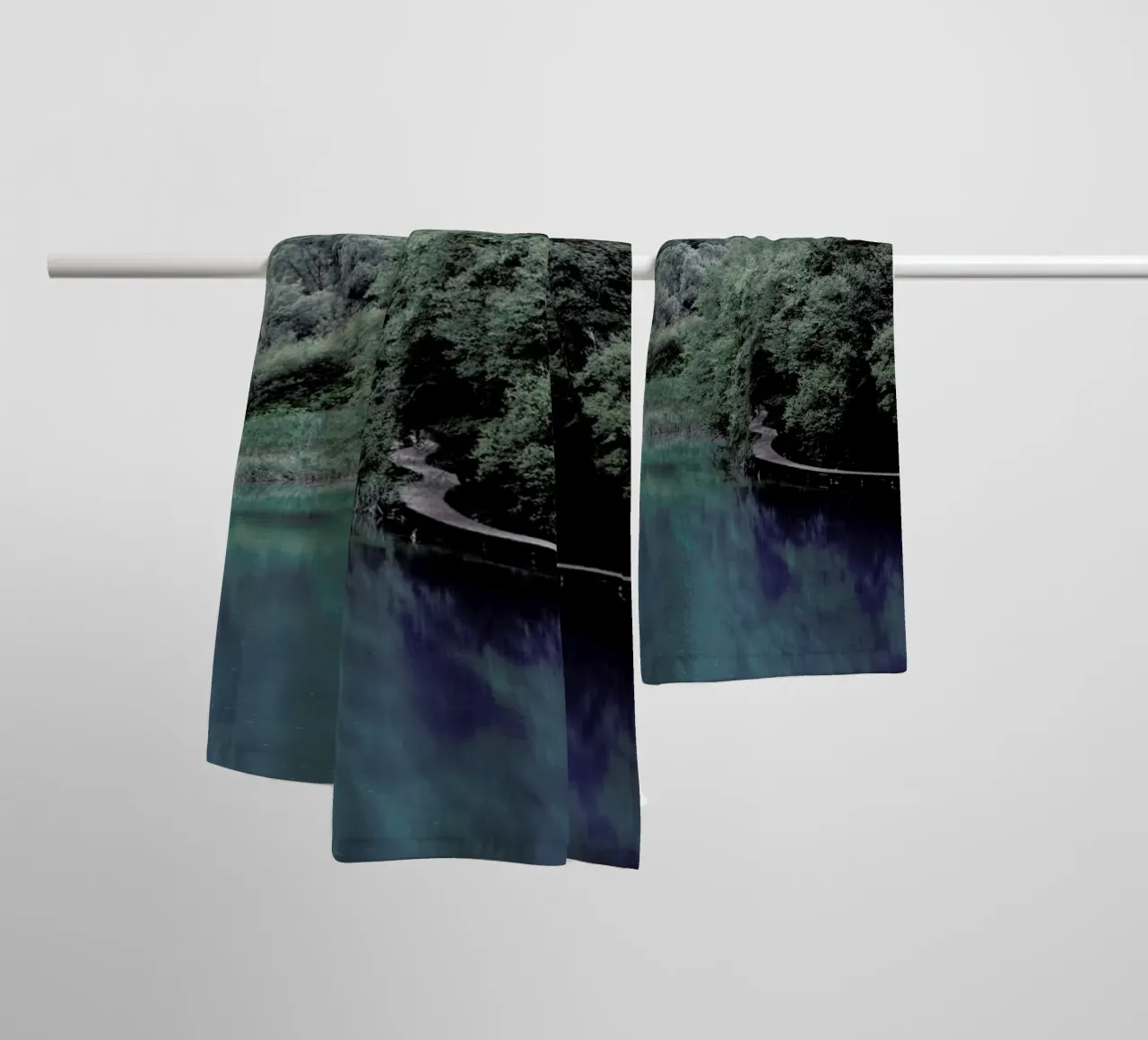 The Path under Trees towel by Studio Nahili