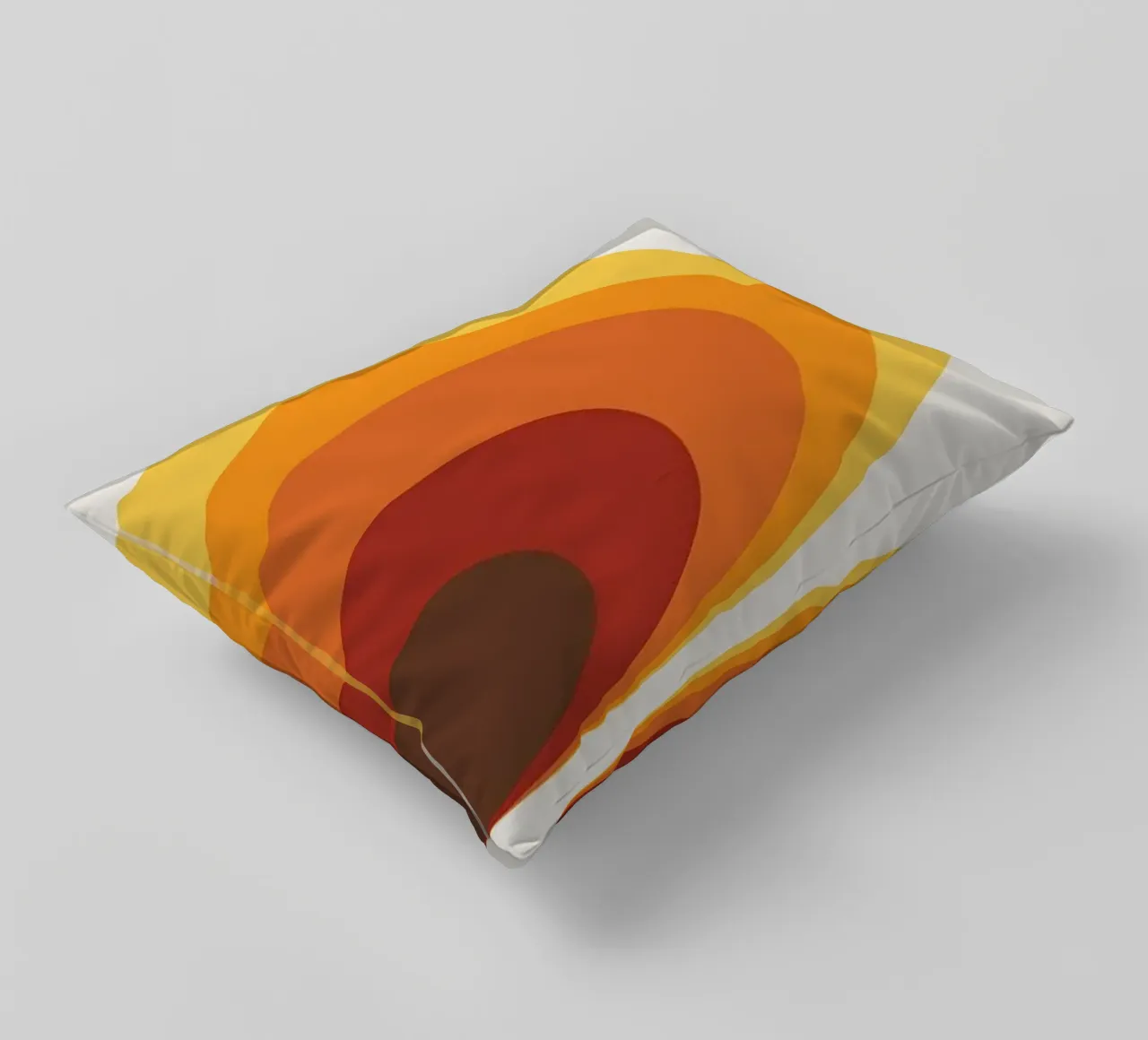 The Orange hole decorative cushion by Piere art Shops