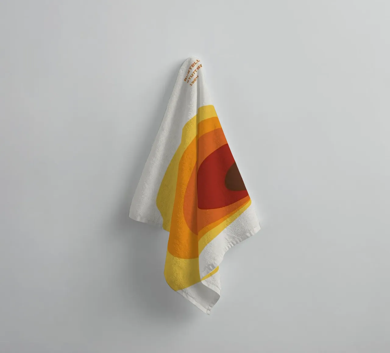 El agujero naranja toalla de baño de Piere art Shops