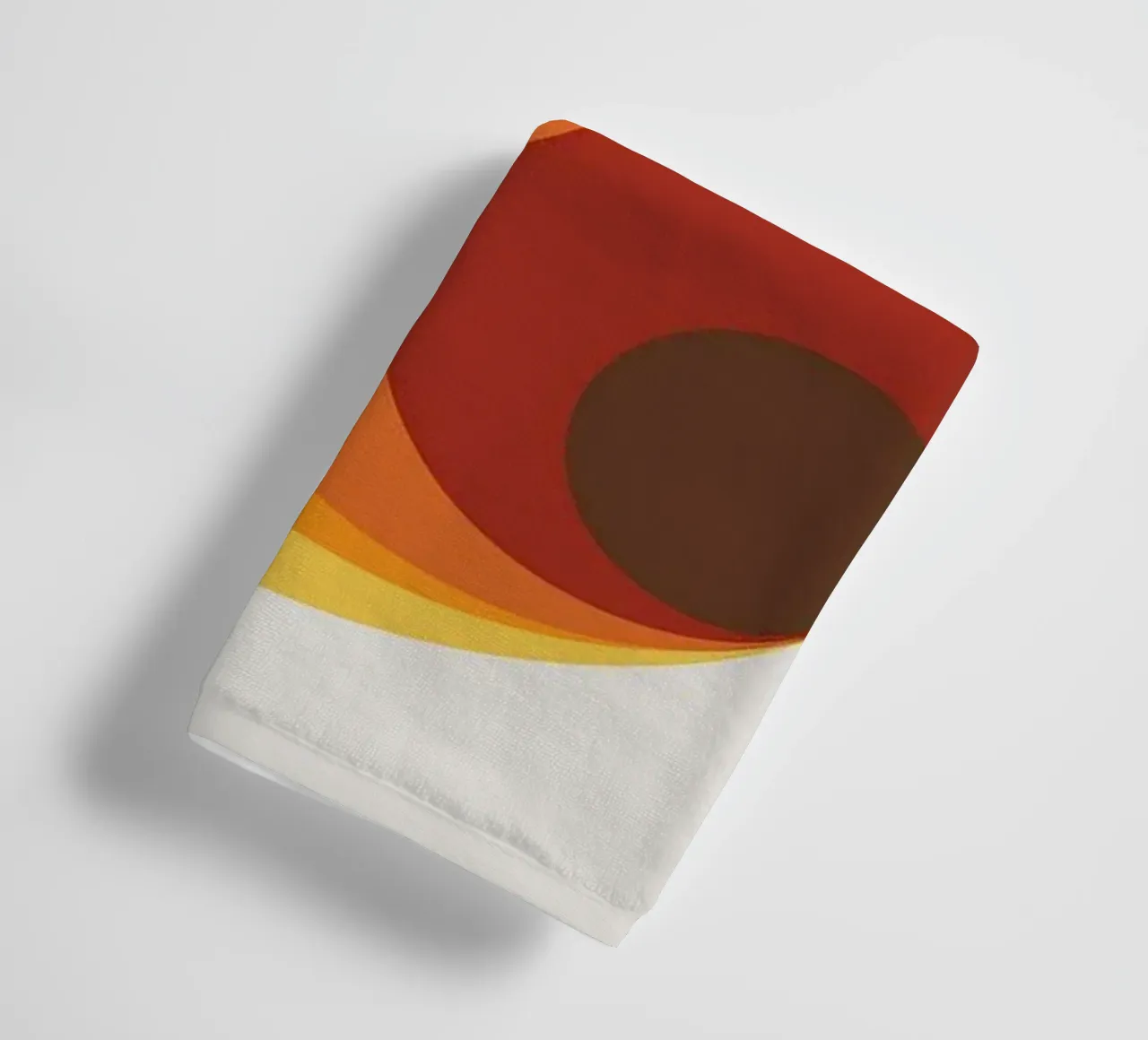 El agujero naranja toalla de baño de Piere art Shops