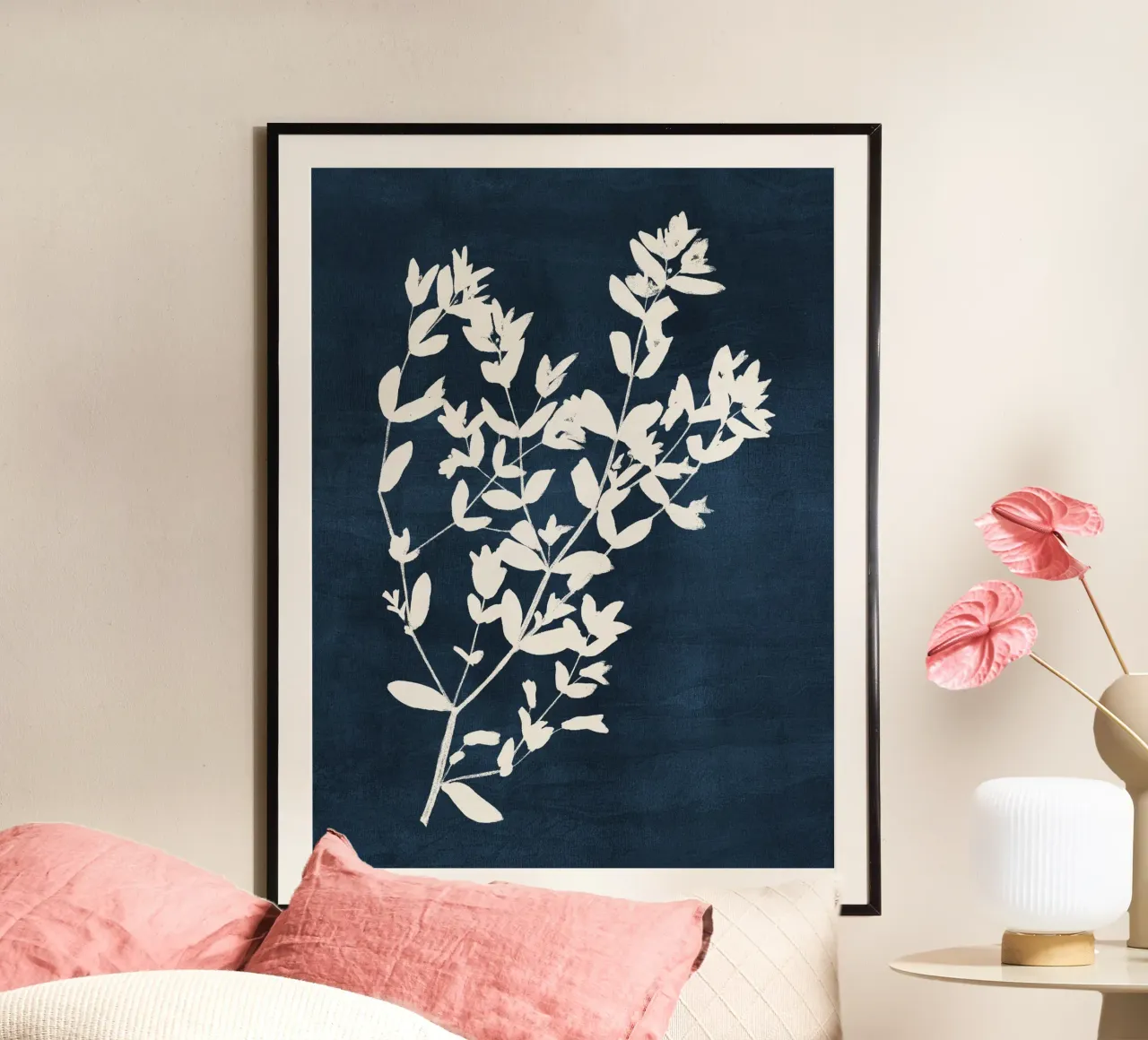 Abstract Botanical no. 9 Blue carta hahnemühle da adrianooliveira