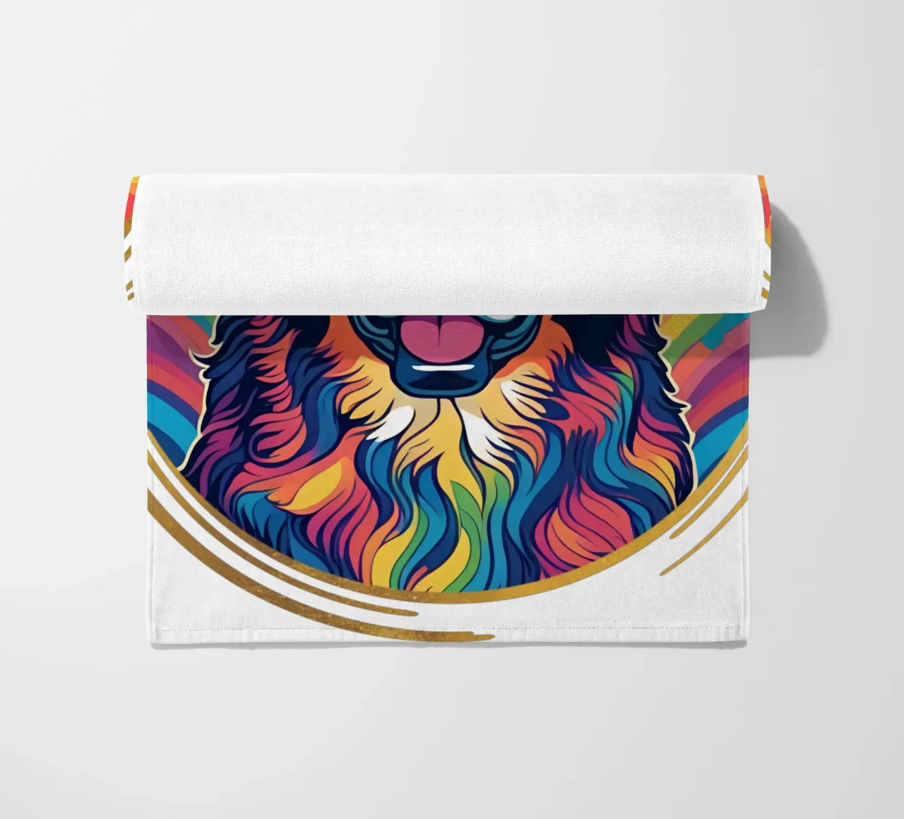Bernersennen in Bunt #46 beach towel by Yumis.Beargang.and.Me