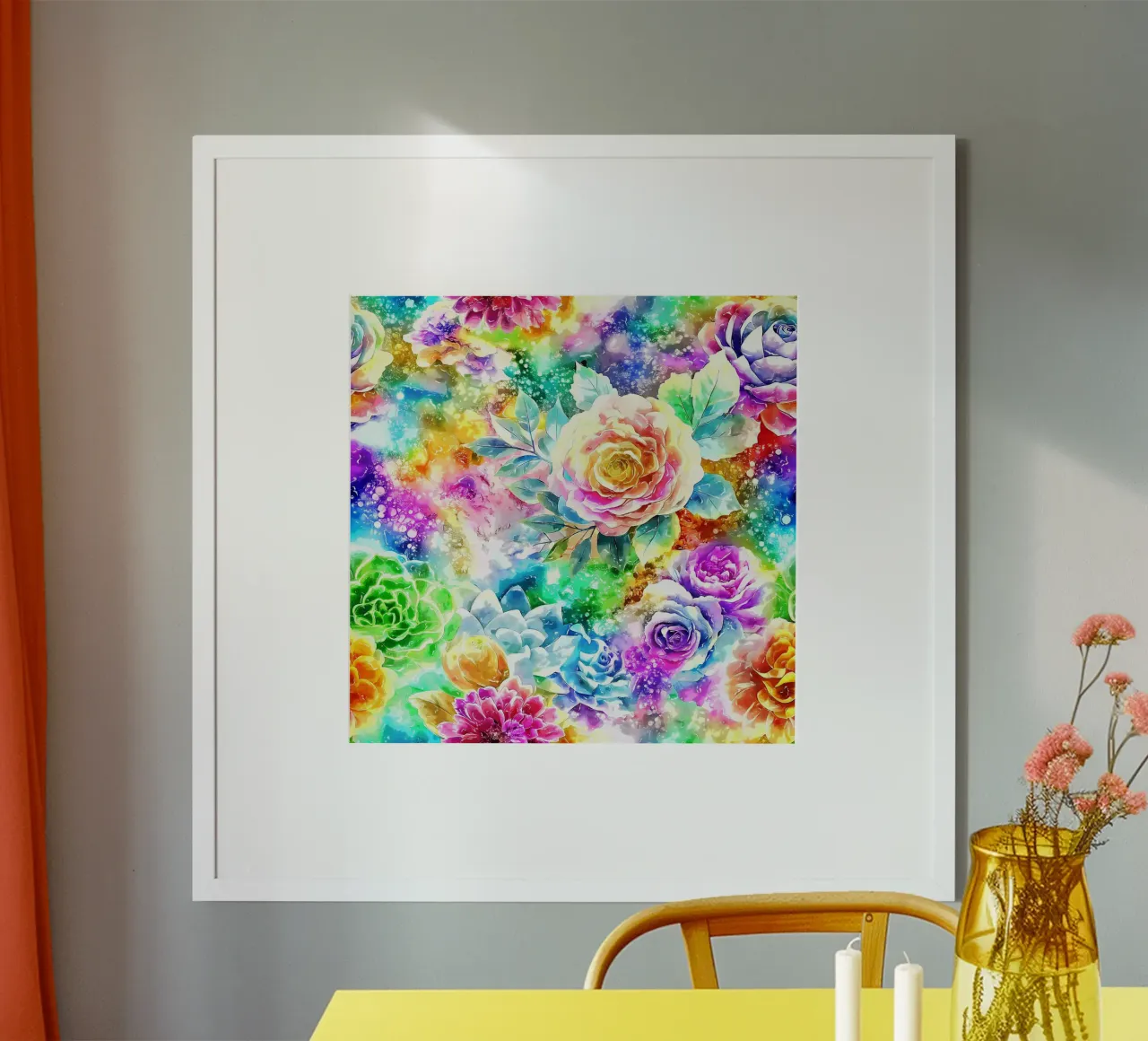 Paesaggio fiorito etereo poster da Botanical Pattern House