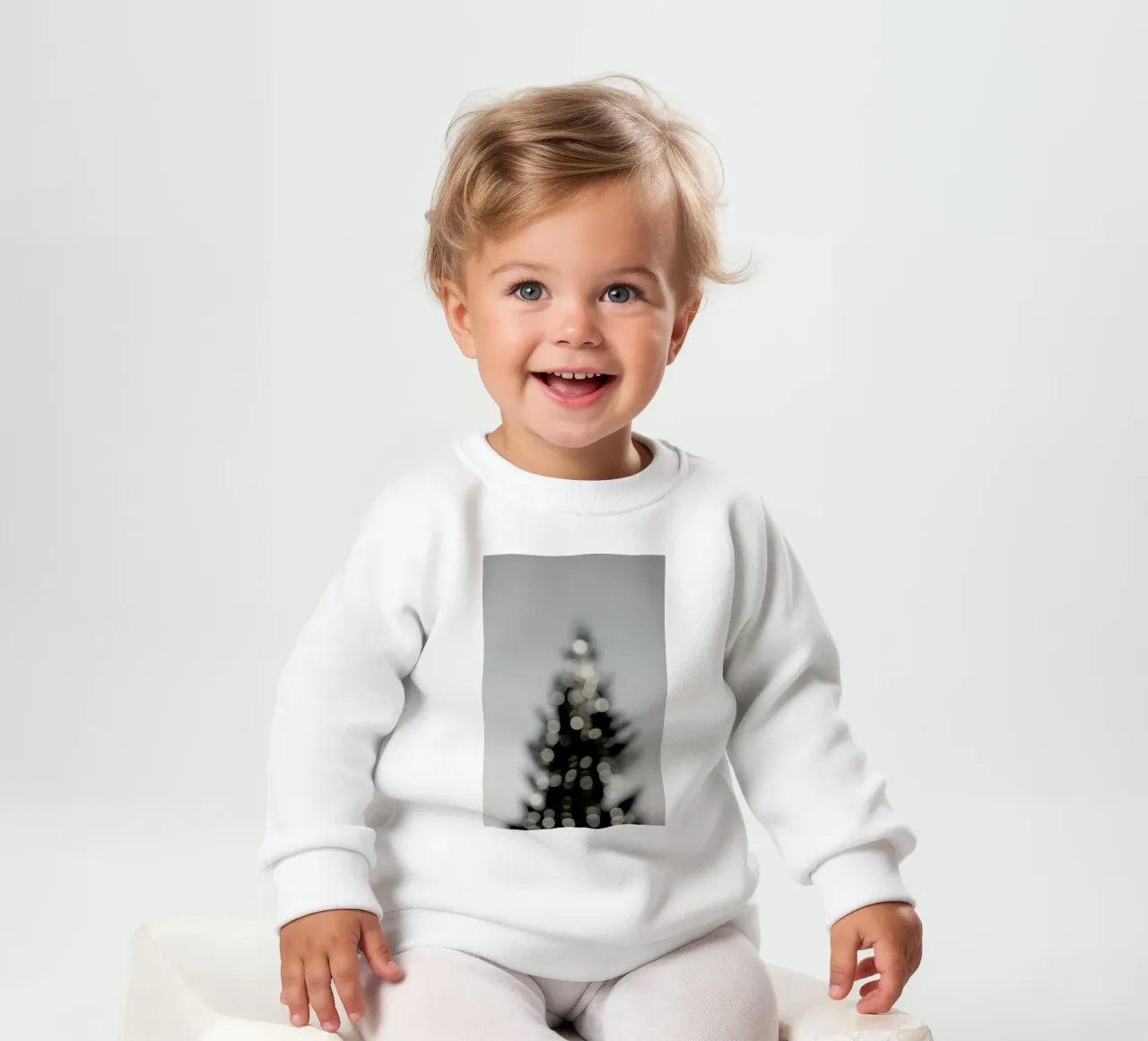 Merry Merry Christmas - Black & White Edition felpa neonato da Studio Nahili