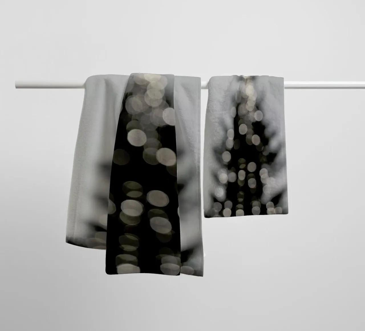 Merry Merry Christmas - Black & White Edition asciugamano da bagno da Studio Nahili
