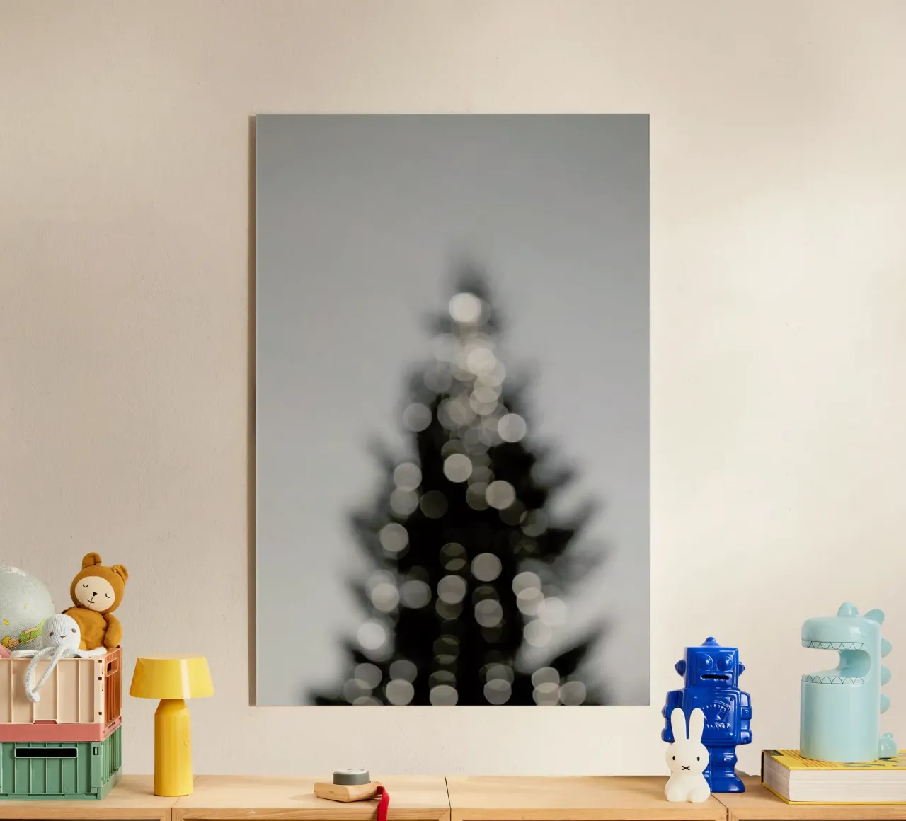 Merry Merry Christmas - Black & White Edition plexiglass da Studio Nahili