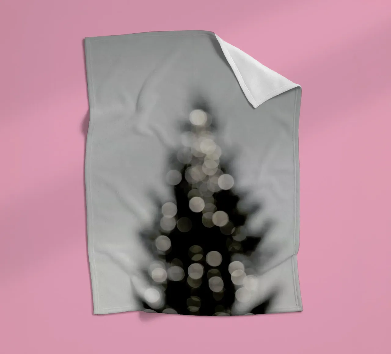 Merry Merry Christmas - Black & White Edition coperta in pile da Studio Nahili