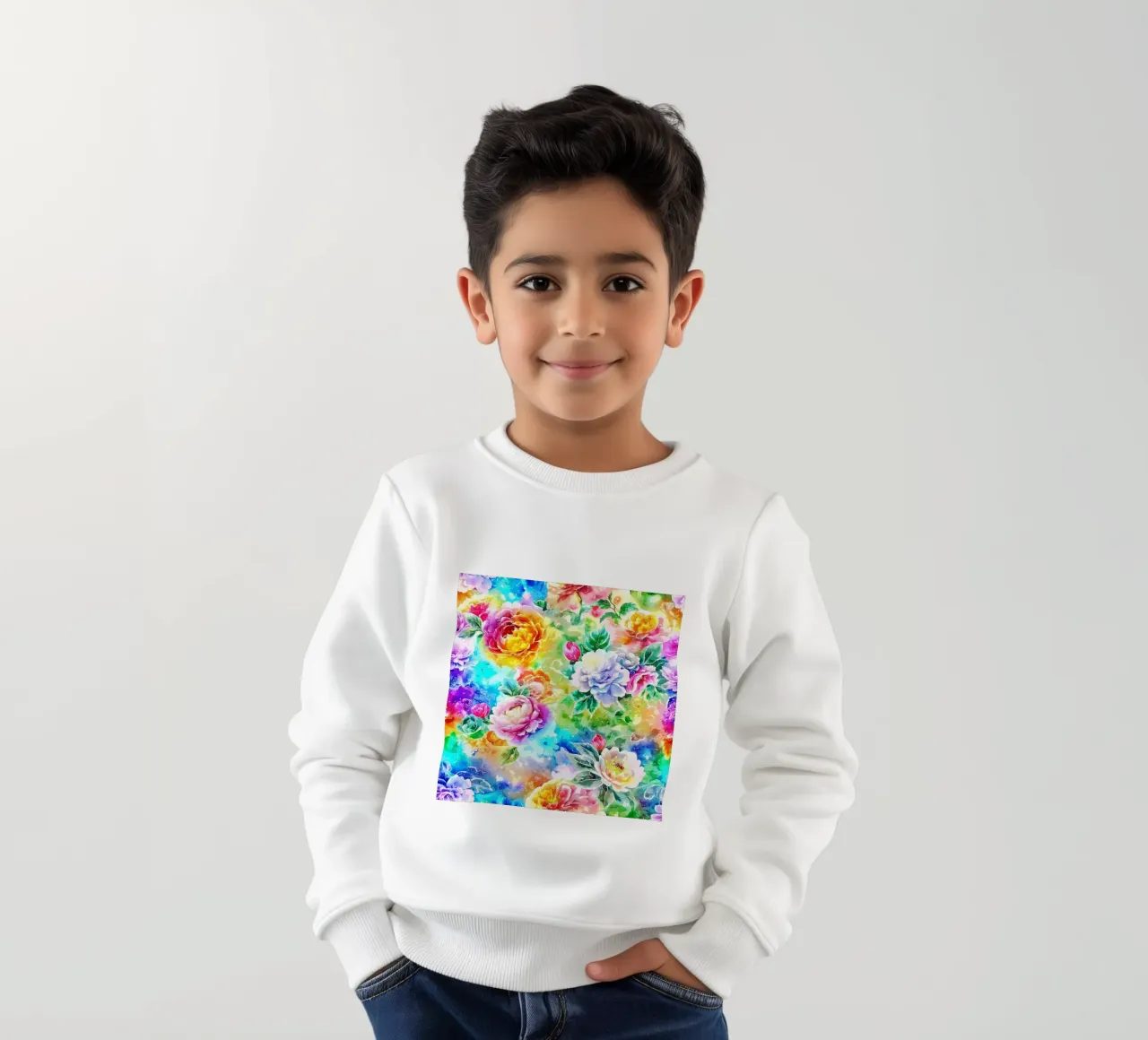 Paesaggio fiorito etereo felpa bambino da Botanical Pattern House