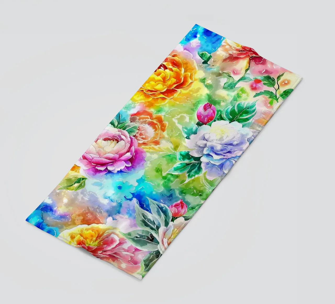 Paesaggio fiorito etereo telo mare da Botanical Pattern House