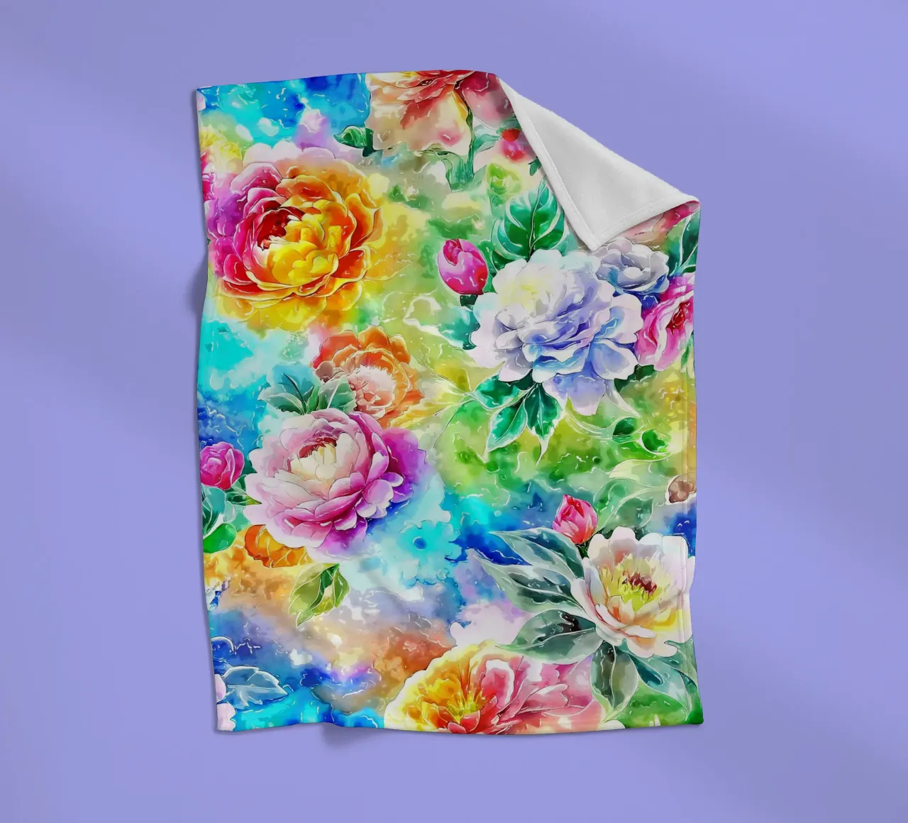 Paesaggio fiorito etereo coperta in pile da Botanical Pattern House