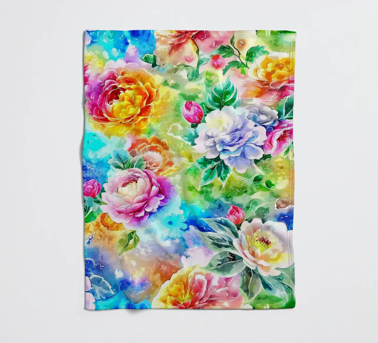Paesaggio fiorito etereo coperta in pile da Botanical Pattern House