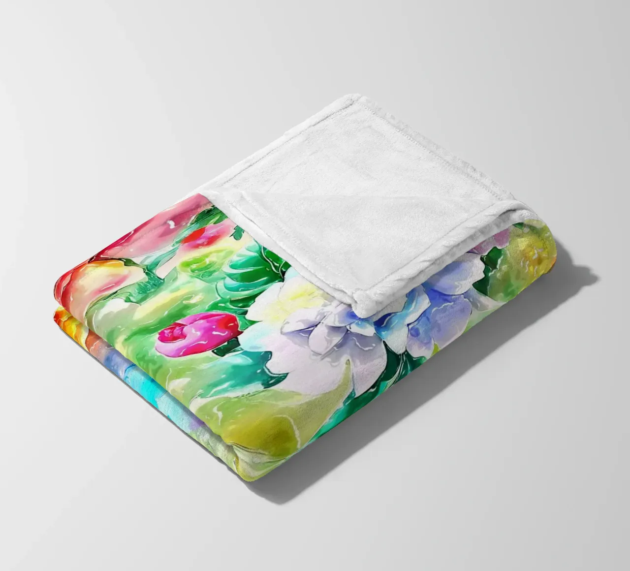Paesaggio fiorito etereo coperta in pile da Botanical Pattern House