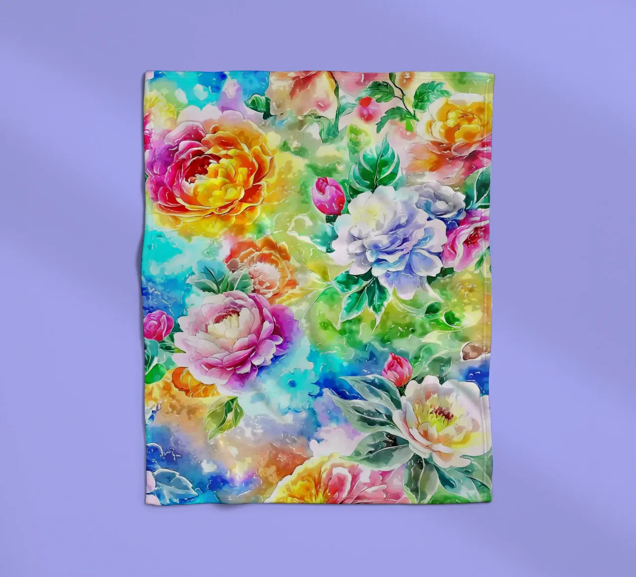 Paesaggio fiorito etereo coperta in pile da Botanical Pattern House