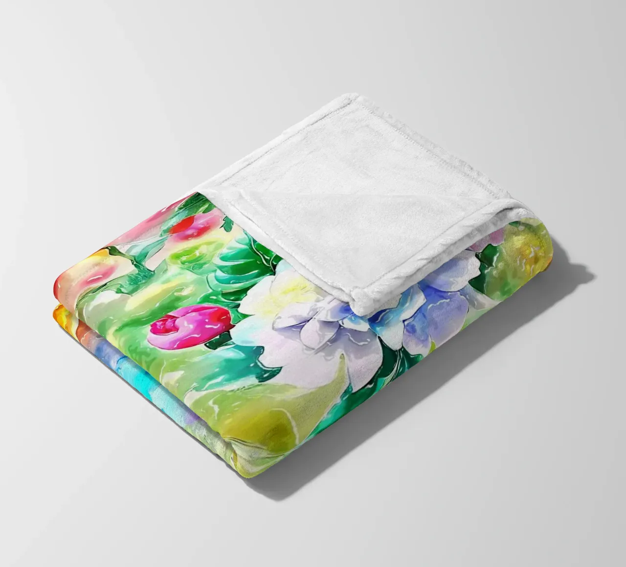 Paesaggio fiorito etereo coperta in pile da Botanical Pattern House