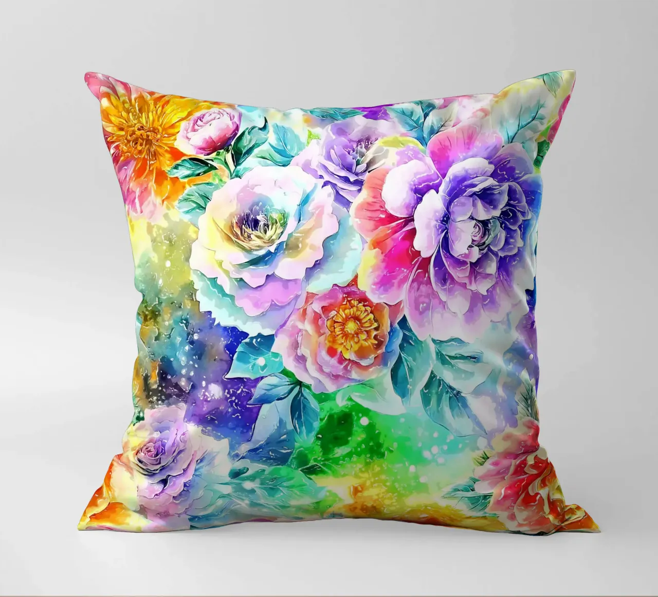 Paesaggio fiorito etereo cuscino da Botanical Pattern House