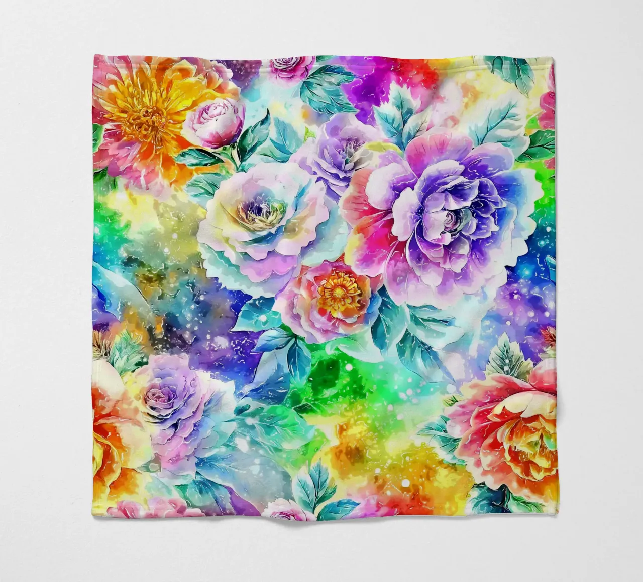 Paesaggio fiorito etereo coperta in pile da Botanical Pattern House