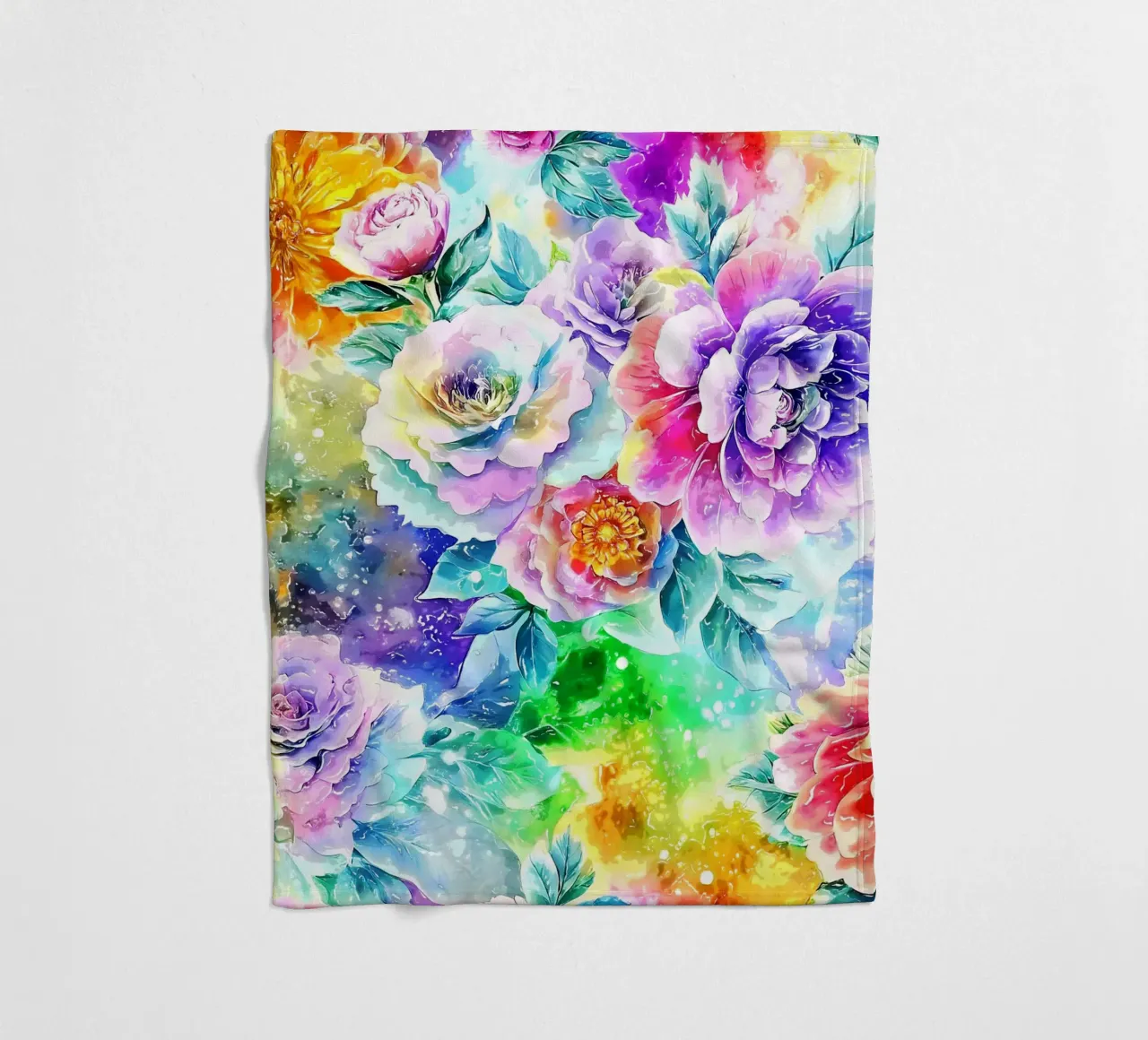 Paesaggio fiorito etereo coperta in pile da Botanical Pattern House