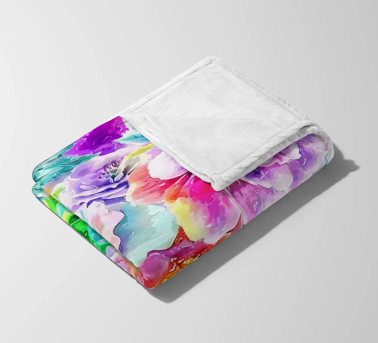 Paesaggio fiorito etereo coperta in pile da Botanical Pattern House