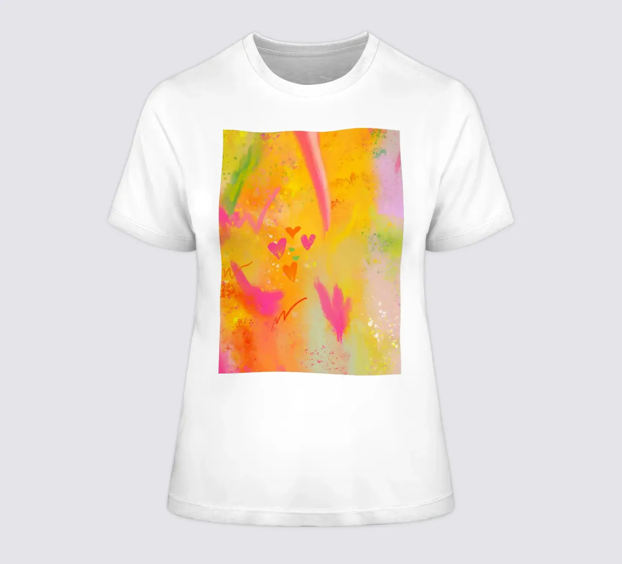A Sprinkle of Happy - Kleines Glück - Abstrakte Kunst t-shirt da donna da Petra Lang
