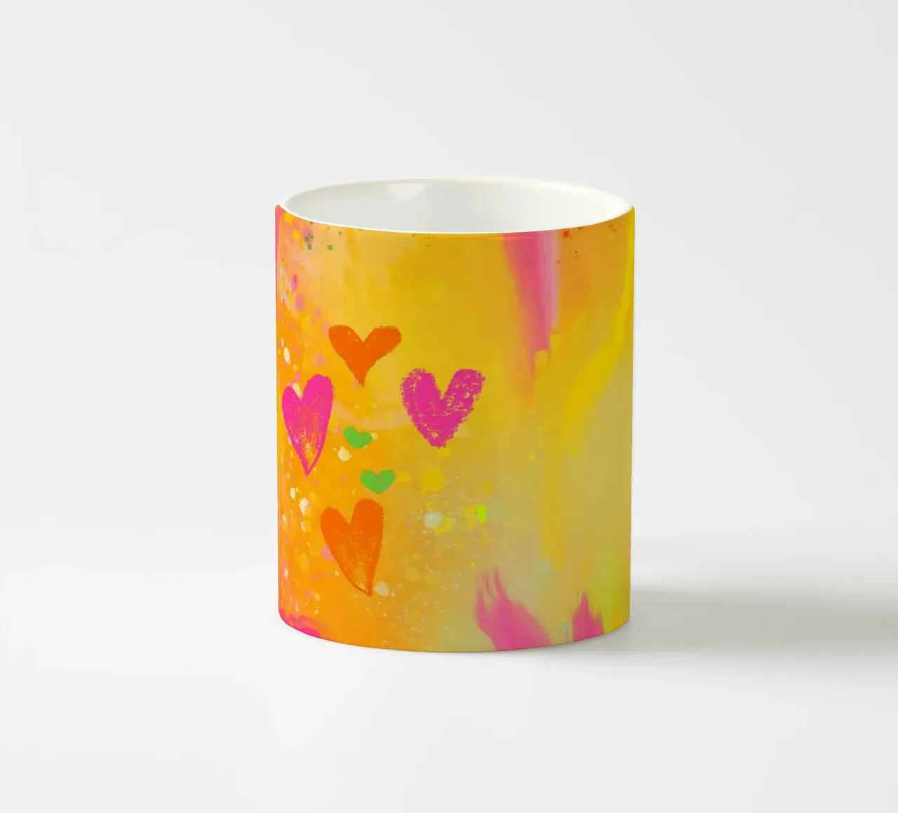 A Sprinkle of Happy - Kleines Glück - Abstrakte Kunst tazza in ceramica da Petra Lang