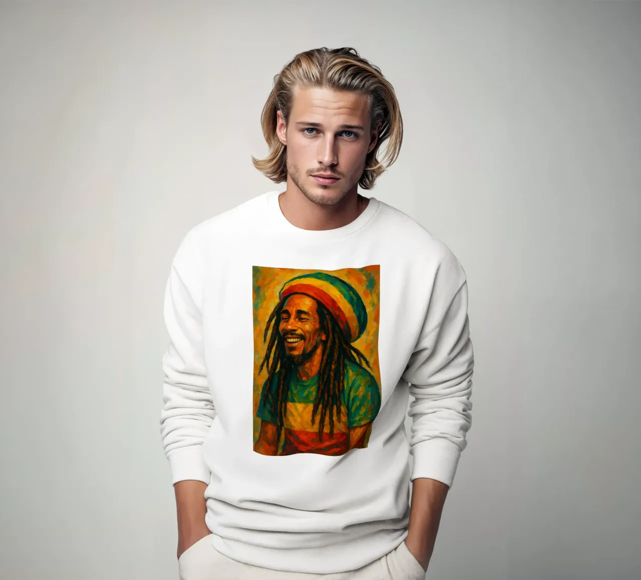 Spirito Reggae a colori felpa da Sayfudin