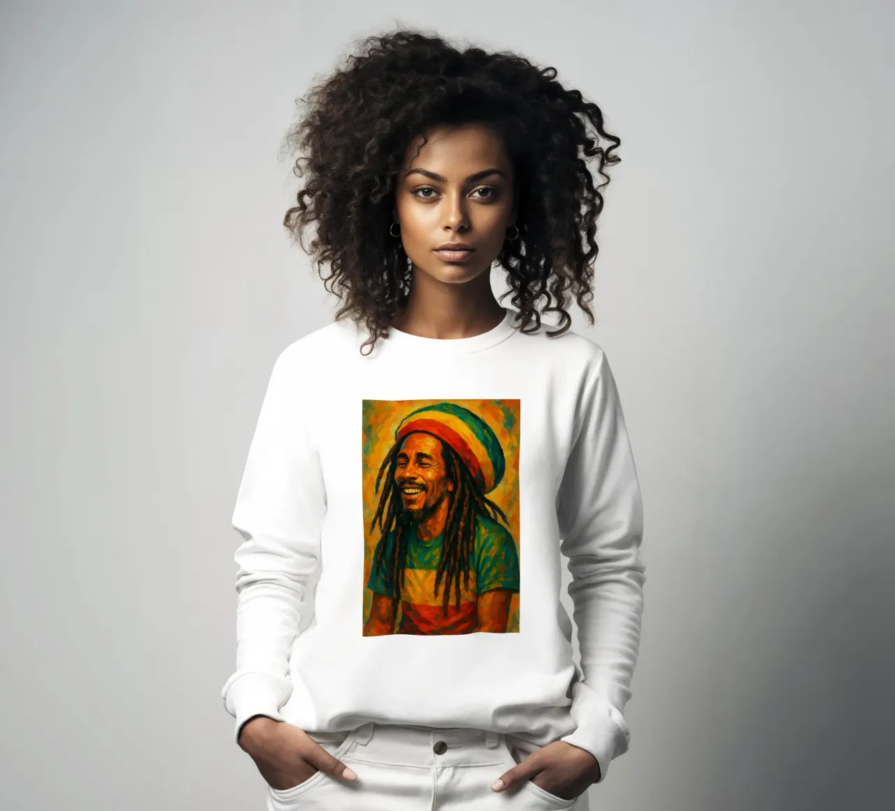 Spirito Reggae a colori felpa da Sayfudin