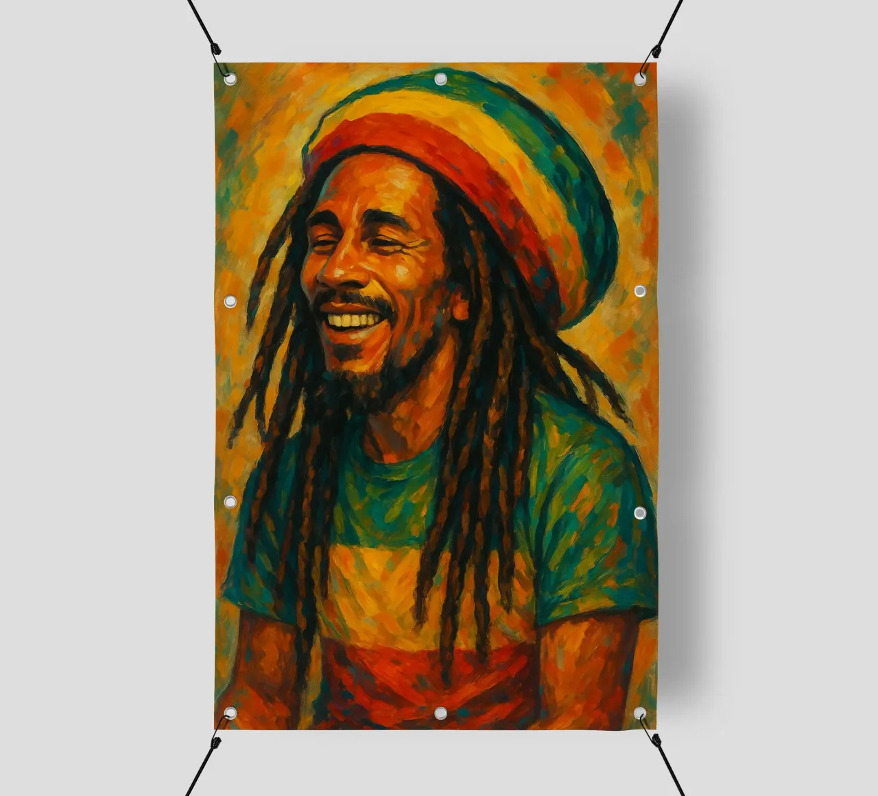 Reggae Spirit in kleur pvc-zeil van Sayfudin