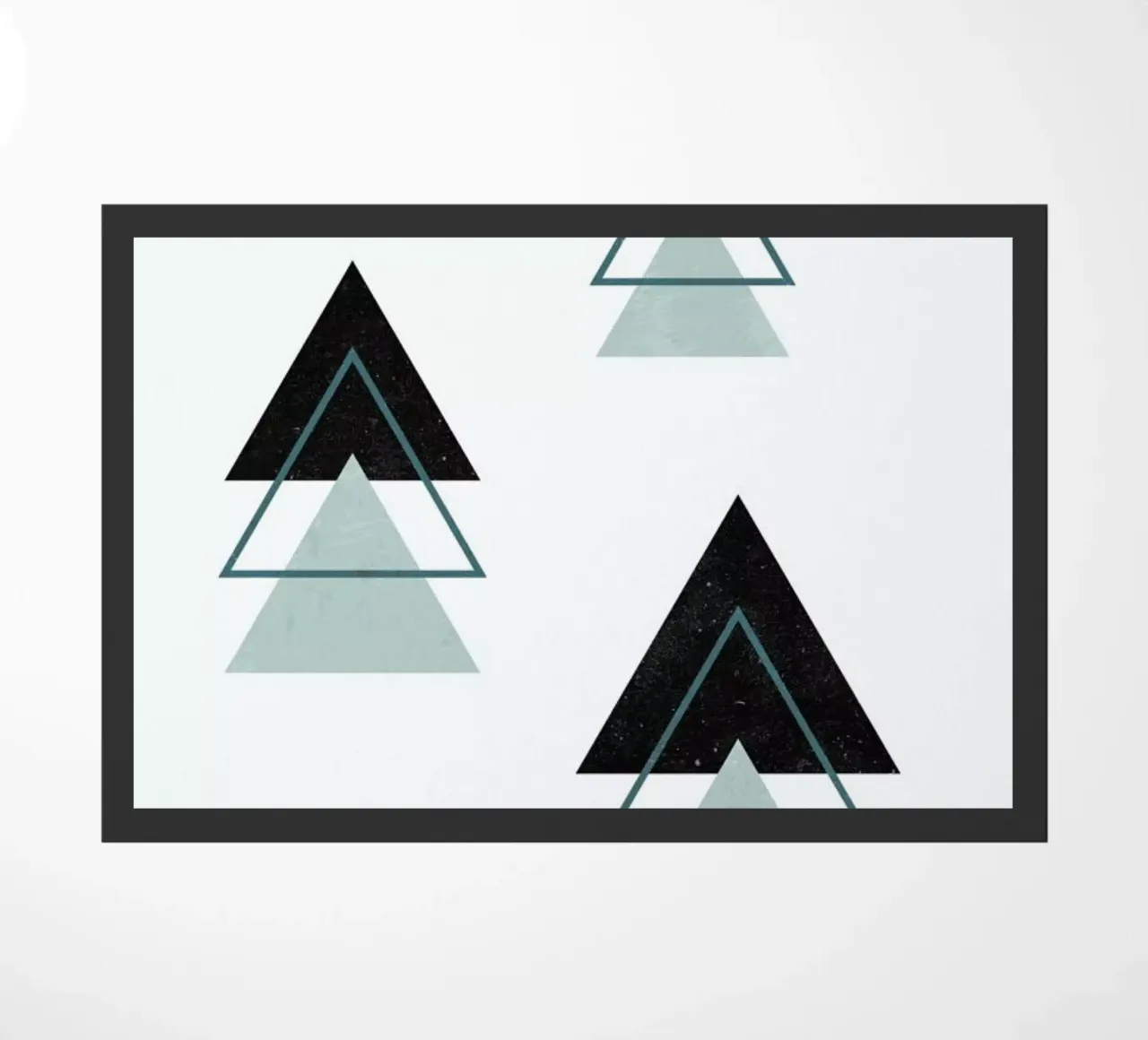 Art Deco Christmas Trees doormat by daylight design studio