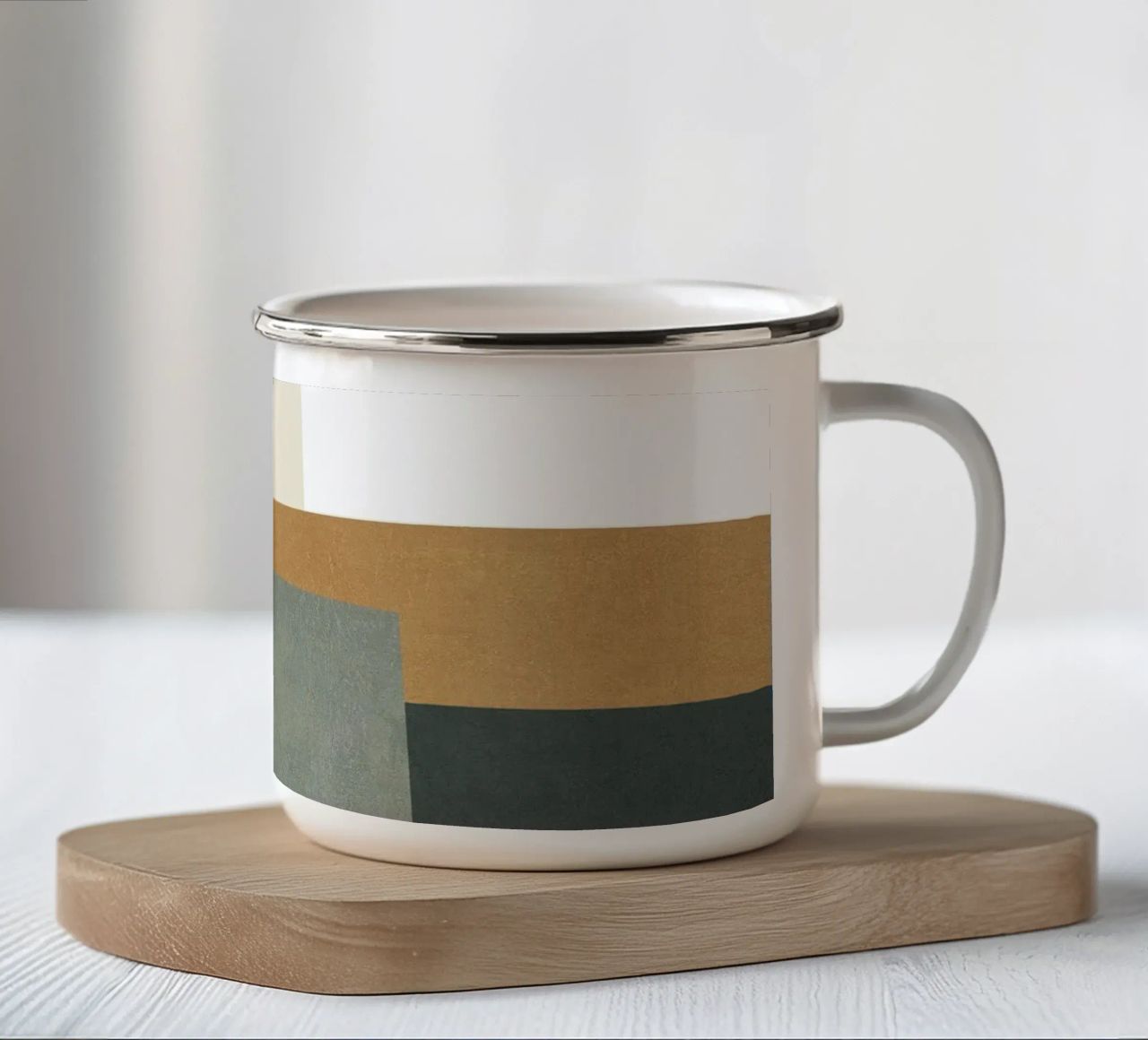 Geometric Shapes no. 26 tazza in smalto da adrianooliveira