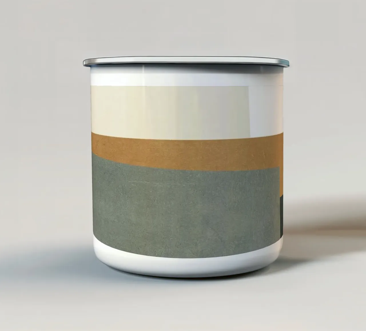 Geometric Shapes no. 26 taza de esmalte de adrianooliveira