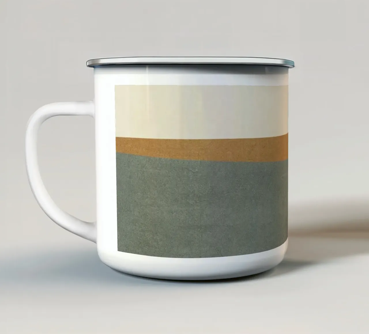 Geometric Shapes no. 26 taza de esmalte de adrianooliveira