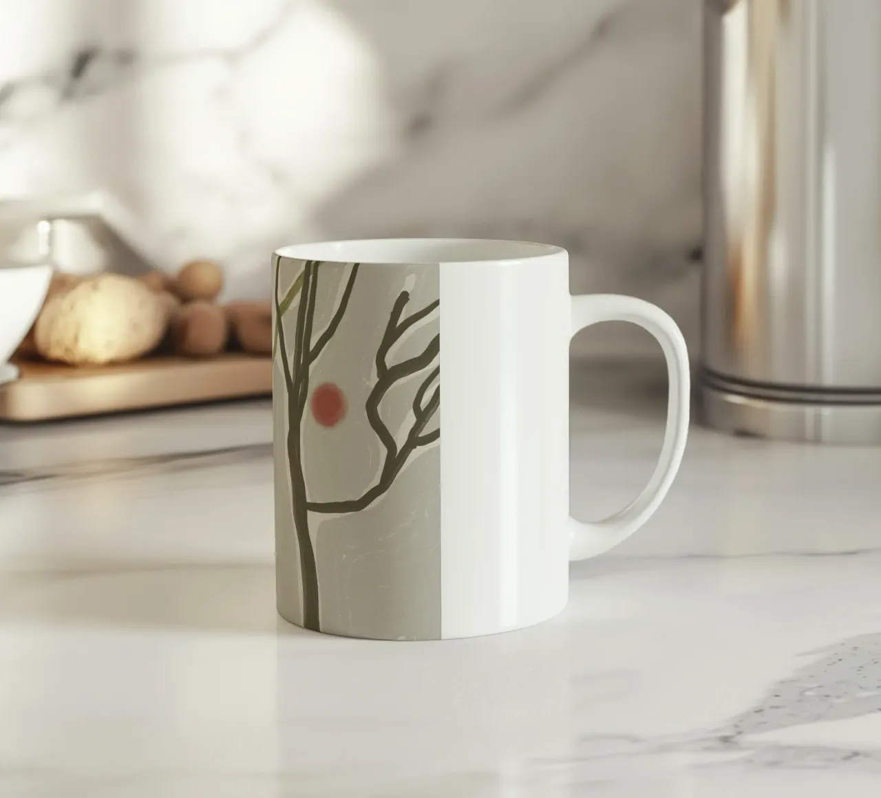Herbstwald Keramik Tasse von Little Dean