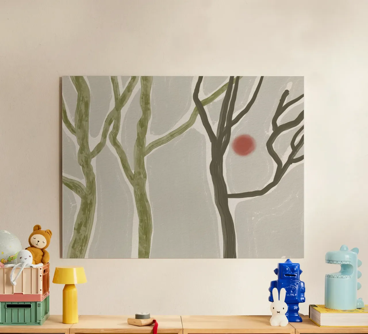 Autumn forest acrylic glass by Little Dean