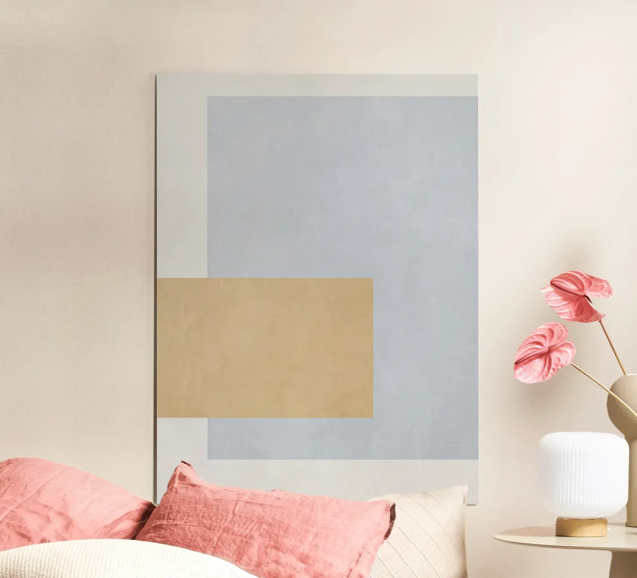 Geometric Shapes no. 29 poster con telaio in legno da adrianooliveira