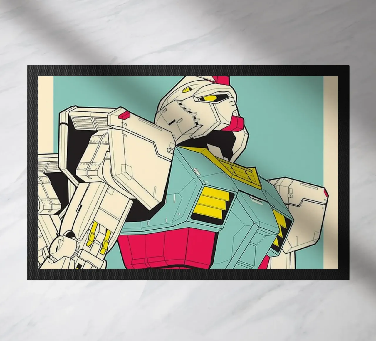 Gundam robot doormat by Waylons Studio
